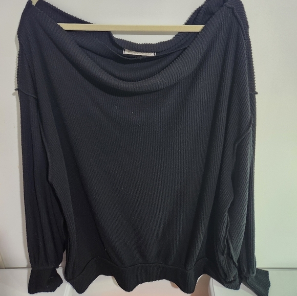 We the Free at Free People Oversized off shoulder top, size large - Picture 3 of 7